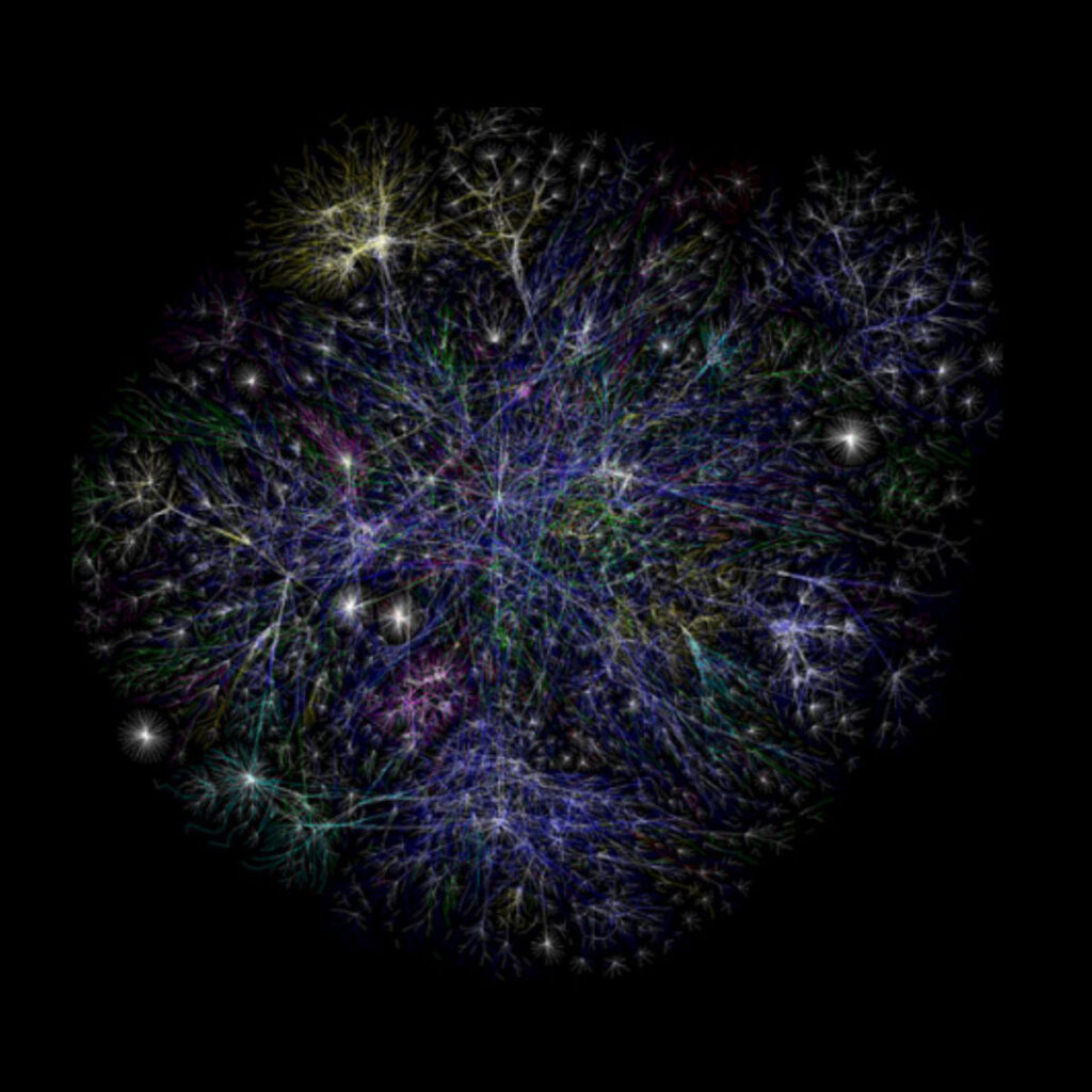 Logo Rhizome, un galassia di colori